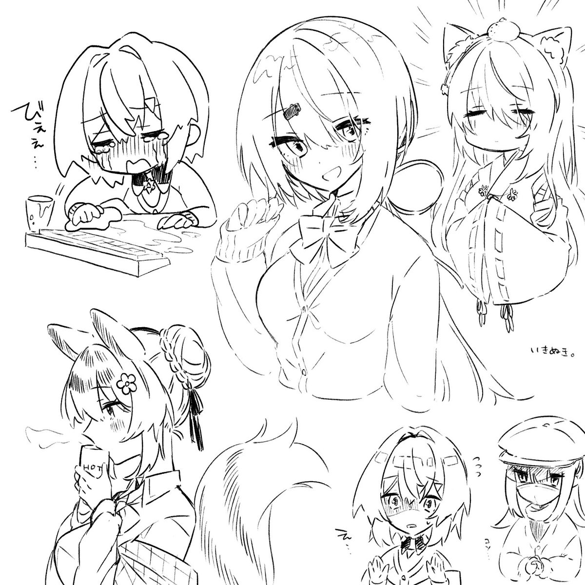 お絵描きの息抜きのらくがき 