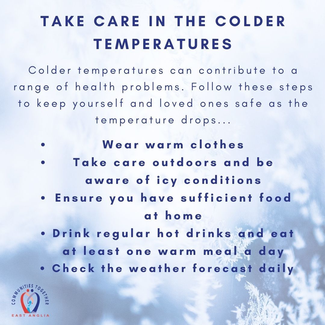 Follow these easy steps with the cold temperatures forecasted for this week to ensure that yourself and loved ones are safe and well...