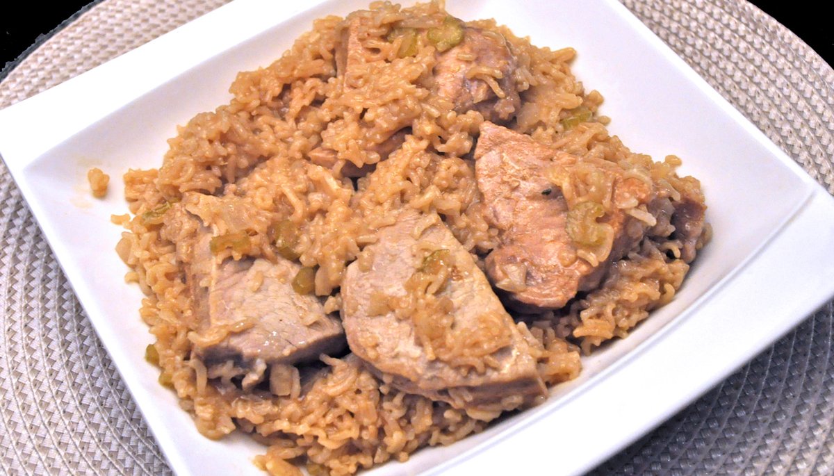 Ginger Pork & Rice, from the #instantpot One of our favorites - so far.... #pork #porkchops #cookingfortwo thymeforcookingblog.com/2023/01/ginger…