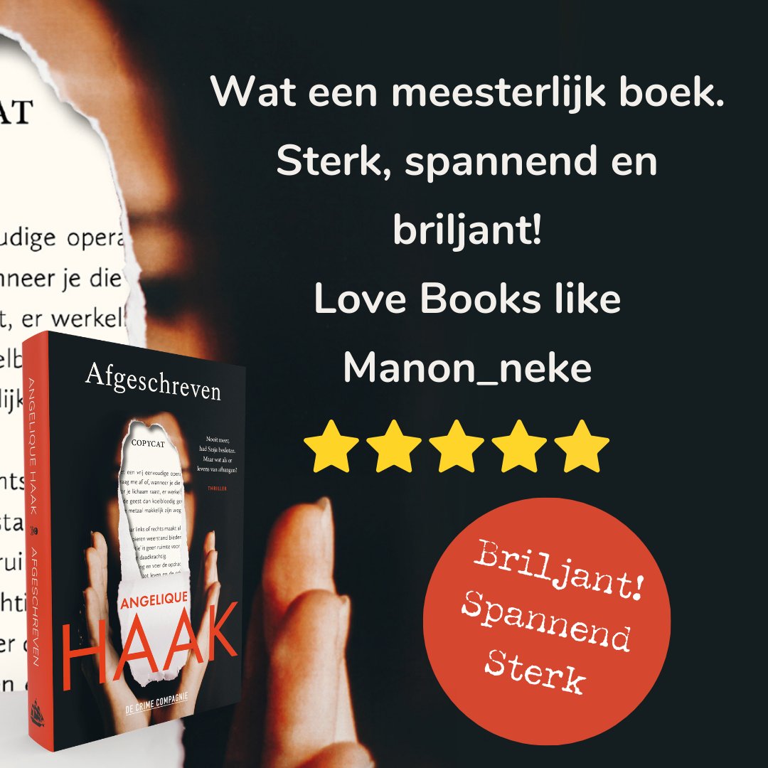 Op nummer 2 in de Hebban rank! 
Voor <a href="/manon_neke/">Manon Megens</a> is het duidelijk: ze weet nu al dit boek tot haar favorieten van 2024 behoort. En ze is niet de enige, bizar zoveel mooie recensies: hebban.nl/boek/afgeschre…