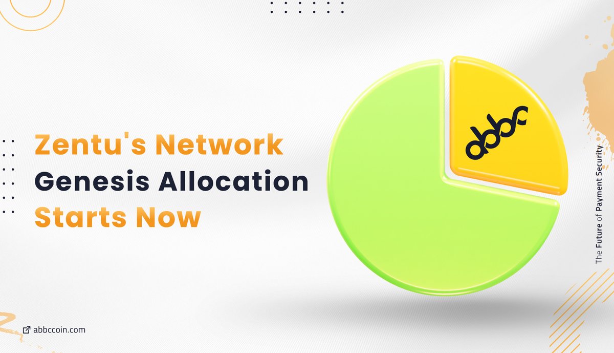 🎉 The much-anticipated moment has arrived! 

#ABBC holders, it's your chance to join the exciting chapter of ABBC 3.0 (#Zentu). 👉🏻 genesis.zentu.com

🎉 Dive into the experience by participating in the first phase of the network genesis allocation of ABBC to Zentu at a 1:1