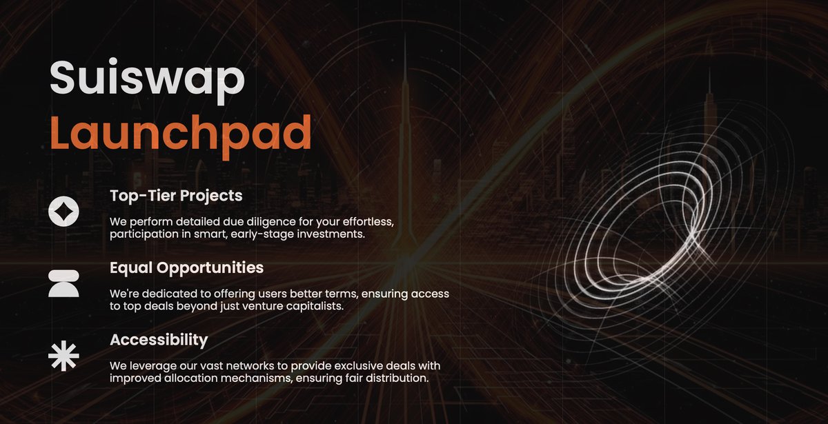 🚀 Breaking News: Suiswap Launchpad! 🚀

🔥We are more than thrilled to announce the first of our upcoming new products: the Suiswap Launchpad! A groundbreaking platform designed to harness the rapid growth of the SUI network. The Suiswap launchpad is designed with the $SSWP