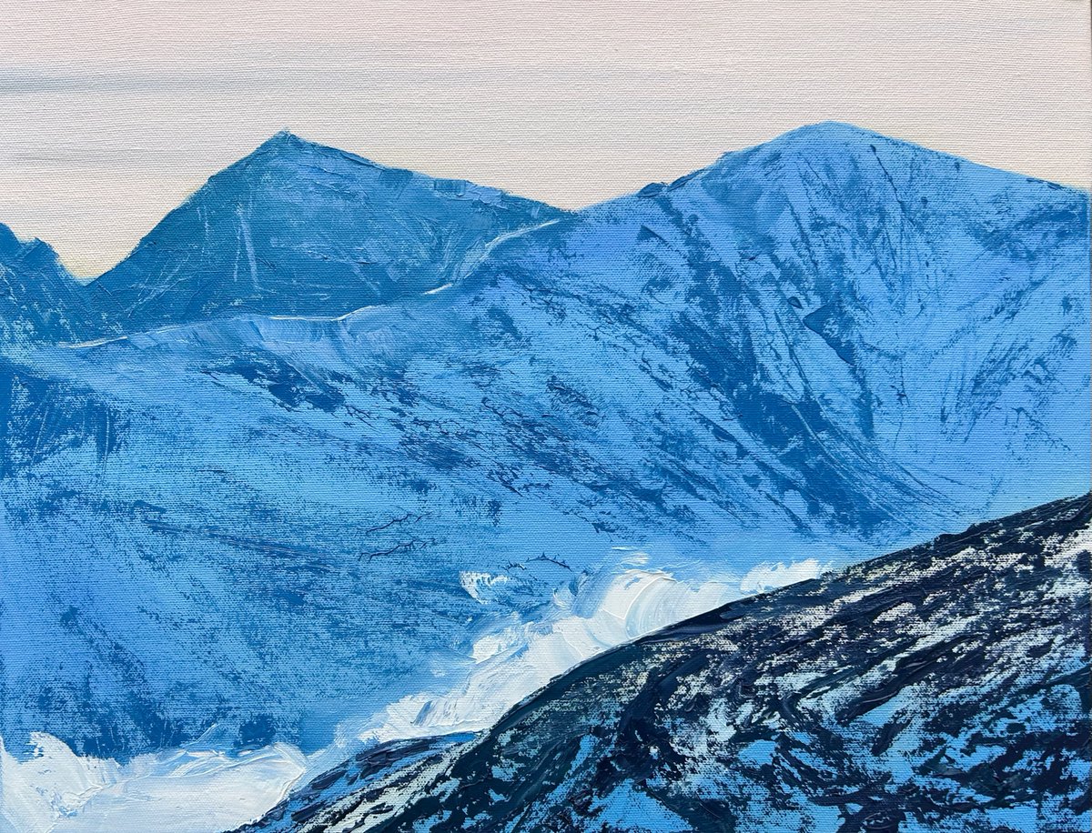 ‘Snowdon & Garnedd Uagain’ Oil on Canvas (14” x 18”) My finished painting from my demo for Chesterfield Art Club. @artpublishing @AandImagazine @The_SAA @PegasusArtShop @ParkerHarrisCo #mountainart #mountainartist #oilpainting #oilpaintingart #snowdon #eryri #snowdonia