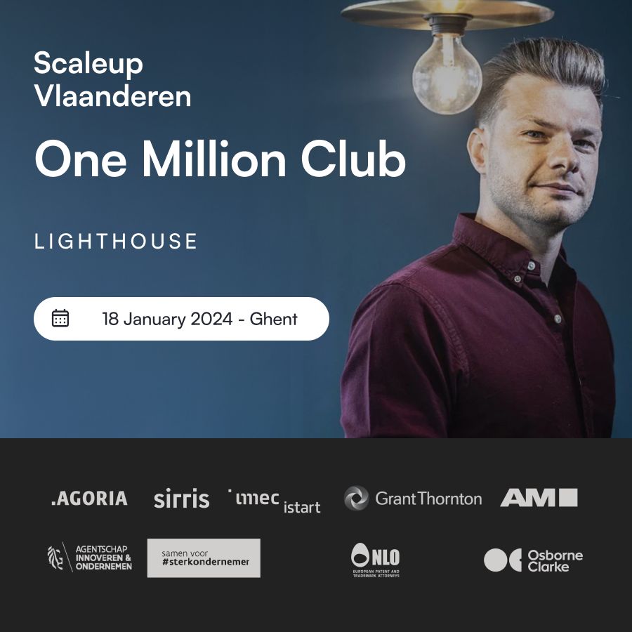 Scaleup Vlaanderen (@scaleup_vl) on Twitter photo Final Call: join the One Million Club in Ghent this Thursday!
Keynote speaker <a href="/MatthiasGeeroms/">Matthias Geeroms</a>, co-founder of <a href="/hq_lighthouse/">Lighthouse</a>, will share his entrepreneurial journey during an inspiring breakfast & networking session.
Get your ticket: eventbrite.be/e/one-million-…
#sterkondernemen Final Call: join the One Million Club in Ghent this Thursday!
Keynote speaker <a href="/MatthiasGeeroms/">Matthias Geeroms</a>, co-founder of <a href="/hq_lighthouse/">Lighthouse</a>, will share his entrepreneurial journey during an inspiring breakfast & networking session.
Get your ticket: eventbrite.be/e/one-million-…
#sterkondernemen