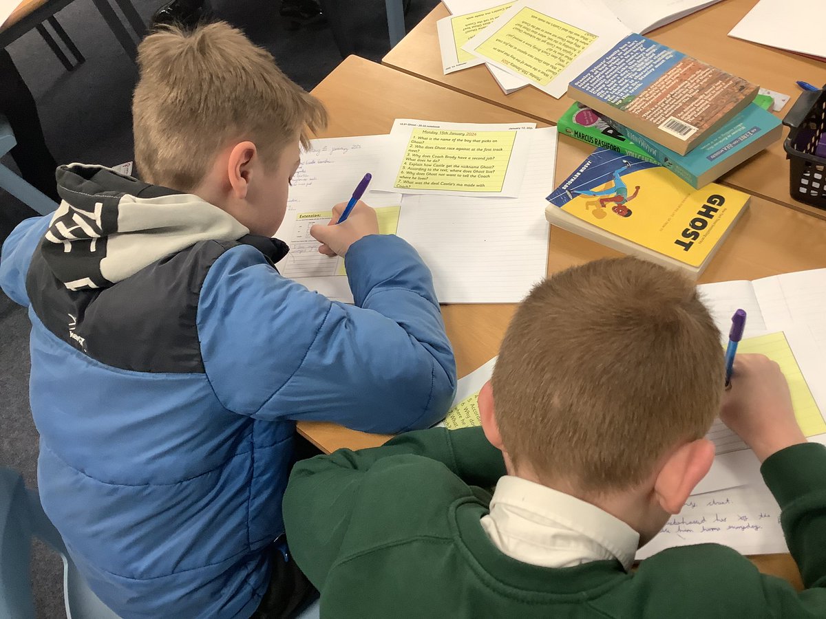 Eager to find out what happens next in Ghost for Guided Reading this morning! #GuidedReadingatOrchard