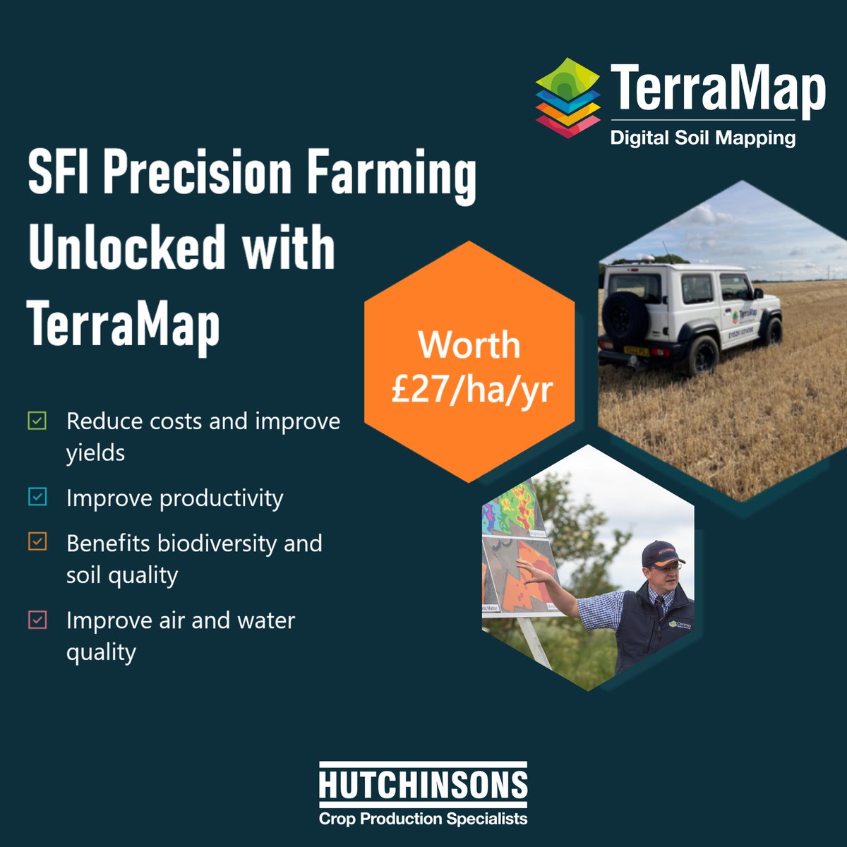 Did you know that using #TerraMap and Omnia, you could qualify to claim £27/ha/yr for the proposed 'Variable Rate Application of Nutrients' SFI action? 

Want more info? We'll be on Stand 10.720 at <a href="/lammashow/">LAMMA Show</a>