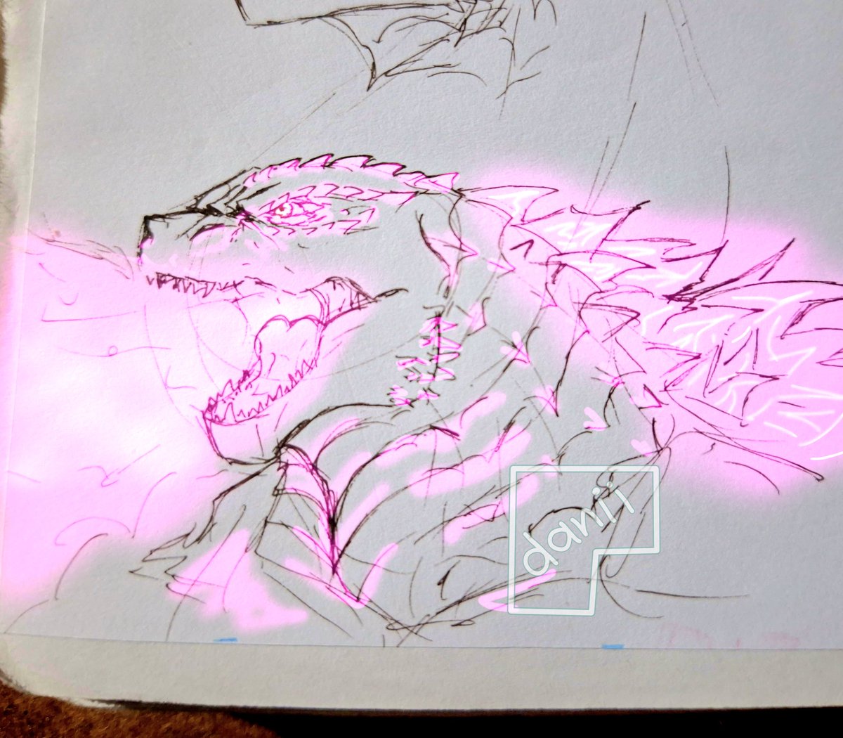 daan_daydreamin's tweet photo. Getting bacc to the Godzilla era 👀
Idk how to draw him anymore, i've lost practice :')

#GodzillaxKong #Godzilla #godzillafanart #Monsterverse #kaiju #kaijuart  #GodzillaXKongTheNewEmpire https://t.co/Mro7kR6bOE