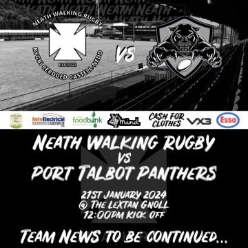 NeathWalkRugby's tweet photo. Sunday is Coming! Thanks to @LiamJohn95 for the Poster!
Lextan Gnoll
21st Jan 2024
12.00pm KO
#WABs https://t.co/K31Fq5z6pG