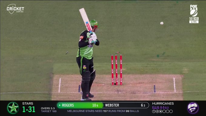 Canes' Yorker specialist 🔥 📹 Credits: Twitter/BBL
