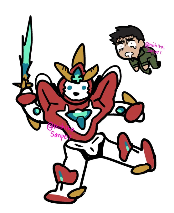 【ファンアート】 ブレイバーンとイサミ
