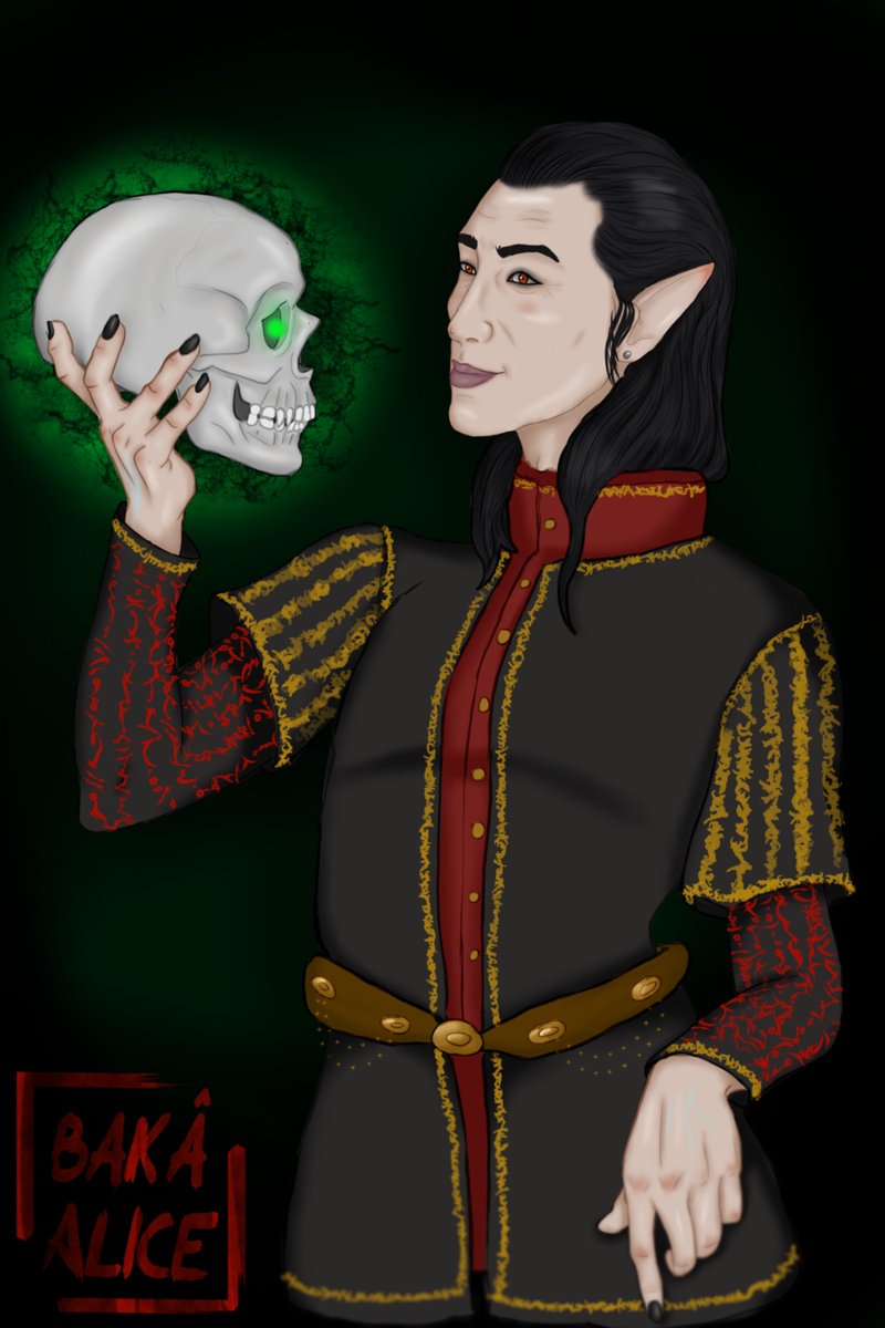 _baka_alice_'s tweet photo. I'm not convinced by this drawing but hey I'm posting it anyway.... #cazador #BaldursGate3  #BG3 #cazadorszarr https://t.co/XGjc5czm9P