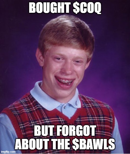 BAWLS_Brigade's tweet photo. What a fool.

$BAWLS #BAWLS #BAWLSOnu #AVAX #avaxmeme $COQ #COQInu https://t.co/KprGM9AI9G