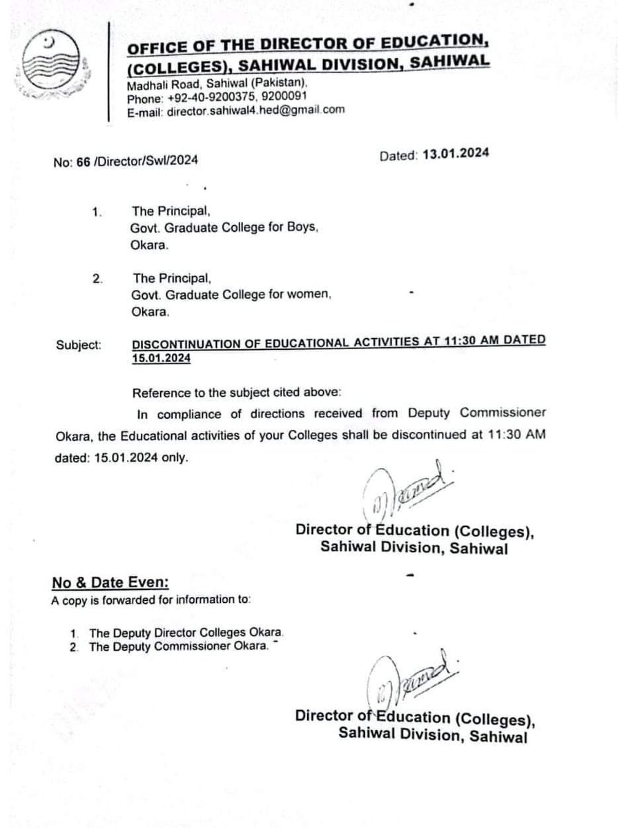 PakvotesPk's tweet image. Government issues notification to discontinue educational activities in government-run schools &amp;amp; colleges of #Okara at 11:30 am for @MaryamNSharif&apos;s political gathering in Okara

Picture credit: @shirazHassan

#PakVotes #Pakistan #PMLN #Elections2024