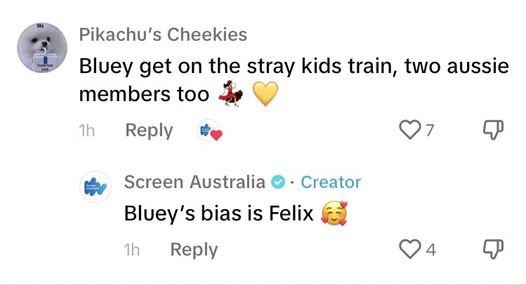 big news guys, Bluey’s skz bias is Felix