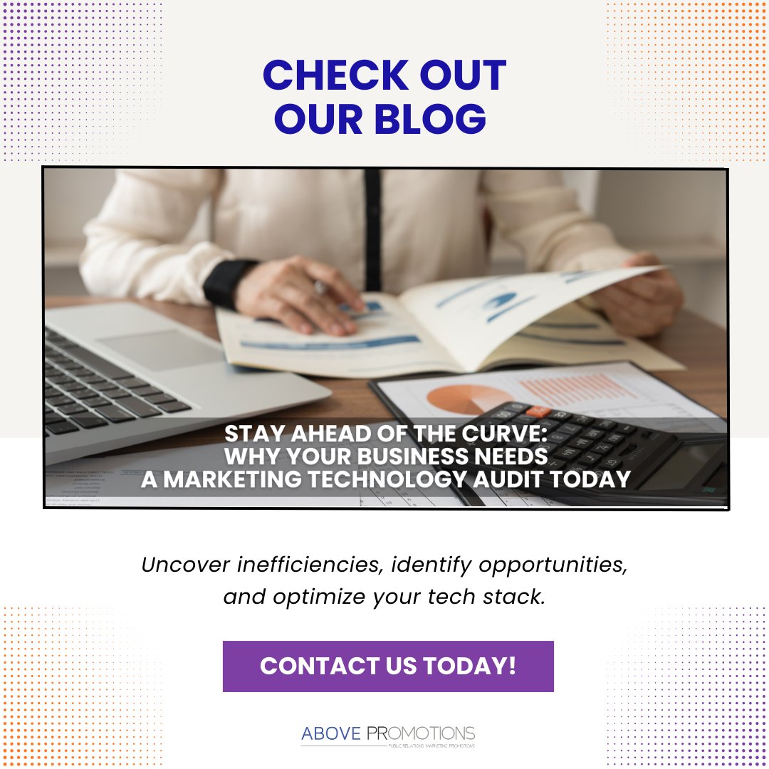 abovepromotions's tweet image. Boost Your Marketing Potential!

Uncover inefficiencies, identify opportunities, and optimize your tech stack.

Need help determining where to begin?

 Reach out to us for assistance in navigating your Marketing Technology Audit.

#TechAudit
#MarketingOptimization
#GetInTouch