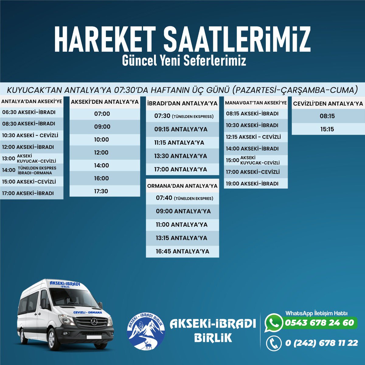 aksekitur's tweet photo. Güncel Yeni Seferlerimiz ✅
Bizlere WhatsApp iletişim hattımızdan, yerinizi ayırabilir ayrıca 24 saat ulaşabilirsiniz.

Sizleri sevdiklerinize kavuşturmaya devam ediyoruz. “ Farkı Bizimle Yaşayın “ 

📞 0543 678 24 60 https://t.co/lxnoNGQrdF