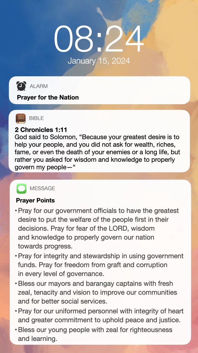 As we pray for our nation, let us lift our public servants and bless their leadership. 

#BlessThePhilippines