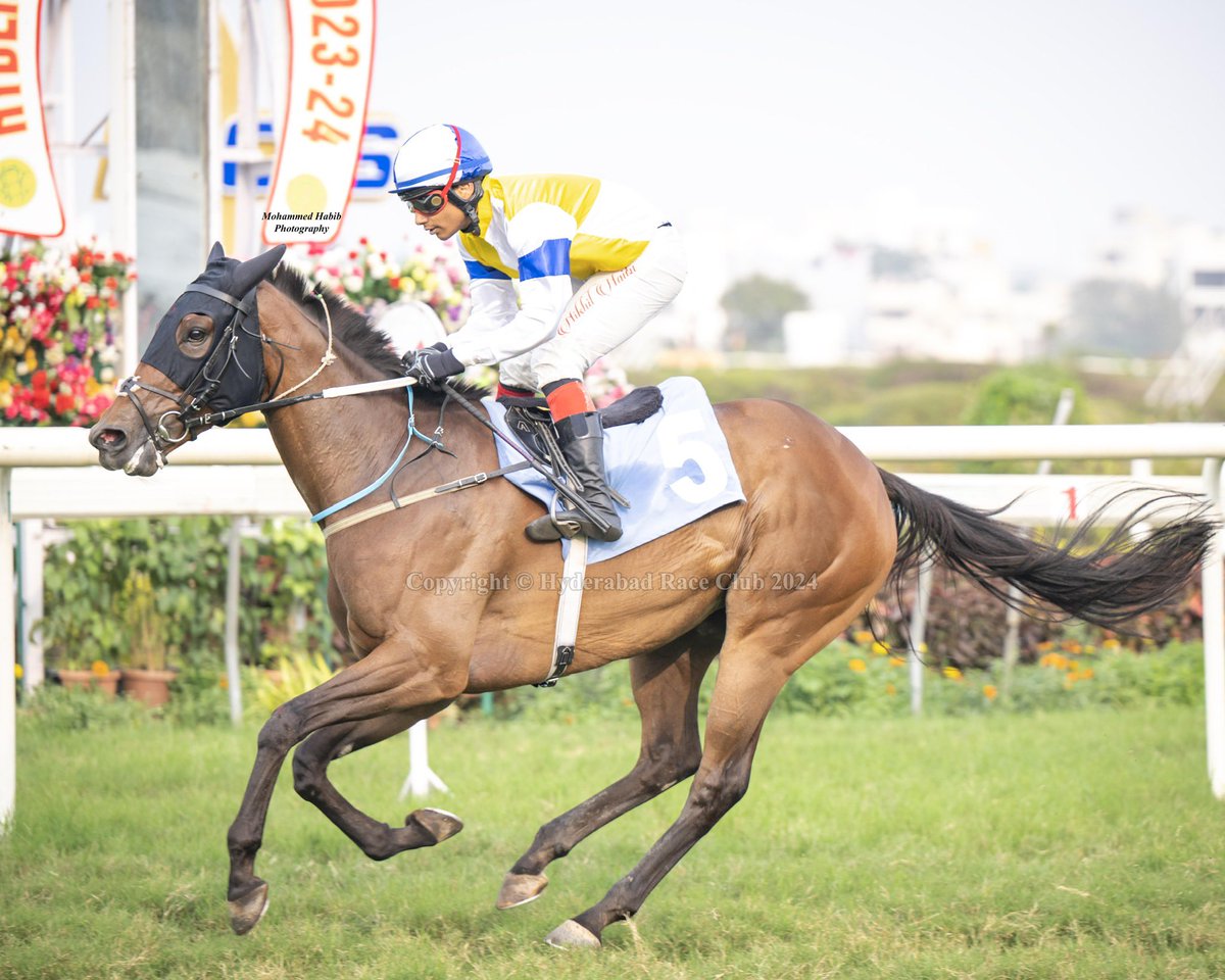 Z9Habib's tweet photo. @_nikhil1998_ @hydraceclub @yash1916 The Ballerina Star Plate - Div. 2 (1200 M)

D Minchu 🐎 
@_nikhil1998_ 🏇
Trainer: Gauravaram Sandeep 

#HyderabadRaceClub #HRC #NikonIndia #MohammedHabib #HorseRacing #Hyderabad https://t.co/UFyQgV38El