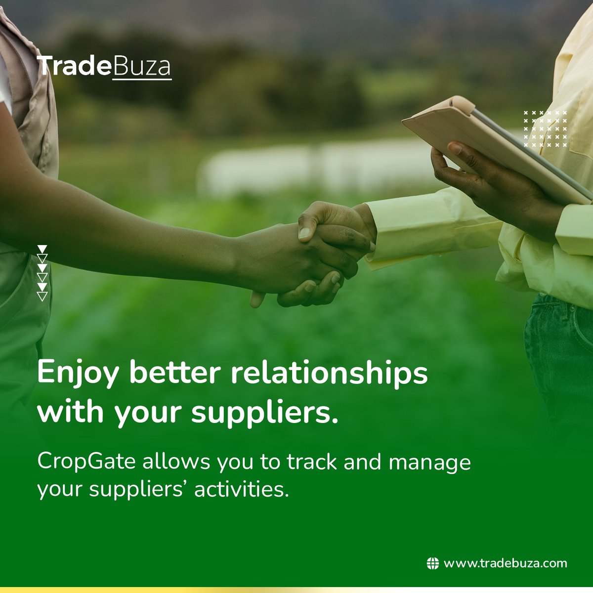 TradeBuza's tweet photo. Suppliers want their goods to be processed fast and get paid even faster.

Help suppliers to help your business. Sign up today https://t.co/LkSiPx8Jf5 https://t.co/oIizRt2SH4
