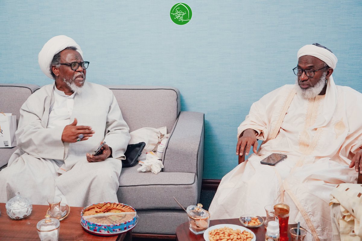 SZakzakyOffice's tweet photo. After the completion of the International Conference on "Al-Aqsa Storm and Awakening of Human Conscience", Sheikh Ahmad Gumi  paid a visit to leader Sheikh Ibraheem Zakzaky (H) in Tehran. 
 
#Gaza 
#PrayForPalestine
15/01/2024 https://t.co/euJK3a11tQ