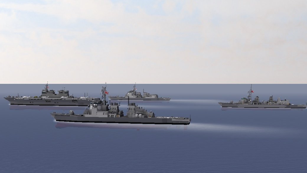 Type64R_JW5's tweet photo. JS Myoko. DDG-175
第3護衛隊群の所属艦を勘違いしていたので急遽建造しました
これで正真正銘、第3護衛隊群での出港が可能になりました
#NavalCraft https://t.co/uJyphi6Dgr