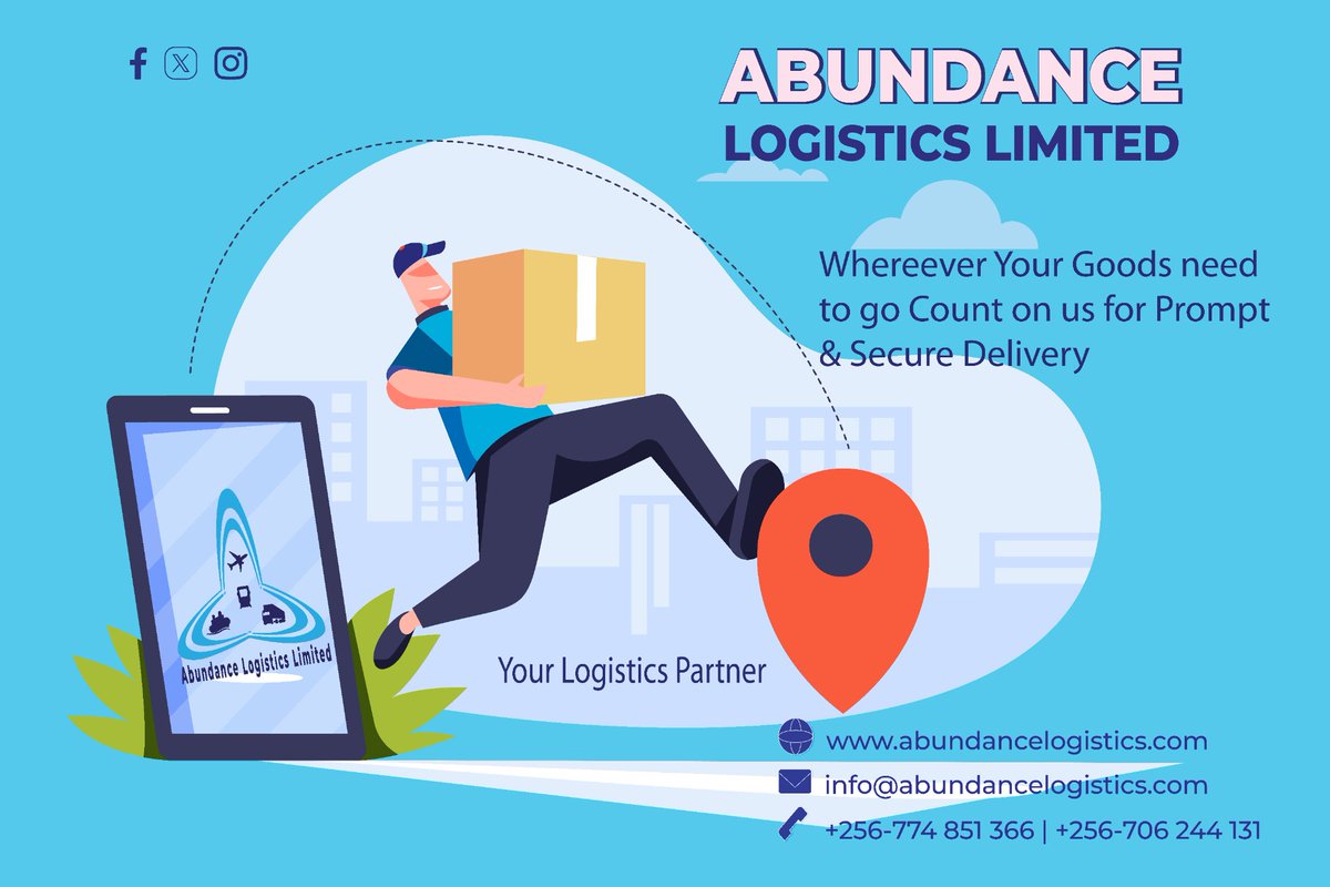 '🌐📦 Unlock hassle-free delivery with Abundance Logistics Limited! Wherever your goods need to go, count on us for prompt and secure transportation. Elevate your delivery experience with us! #AbundanceLogistics #SwiftDelivery'