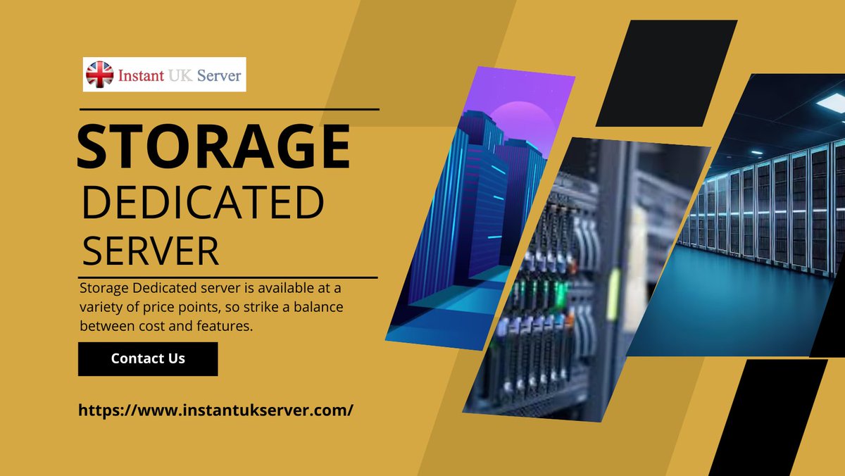 UKServerHosting's tweet image. At Instant UK Server, we understand that every business has unique data storage needs. That&apos;s why we offer tailor-made dedicated storage server, designed to provide unmatched data management solutions. 
Visit - techplanet.today/post/using-sto…
#storagededicatedserver #dedicatedserver