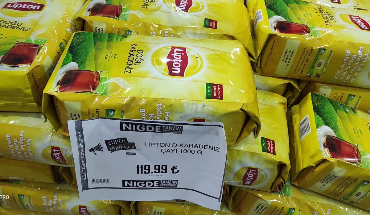 🟥 Aynı marka çay; 4 markette 4 farklı fiyat:

1⃣ Migros: 169,90 TL 
2⃣ A101: 139,50 TL 
3⃣ Kardelen: 159,90 TL
4⃣ Tanzim: 119,99 TL

🟥 30 yıllık bir öğretmenin mesajı: 'Fiyat avına çıktık.'