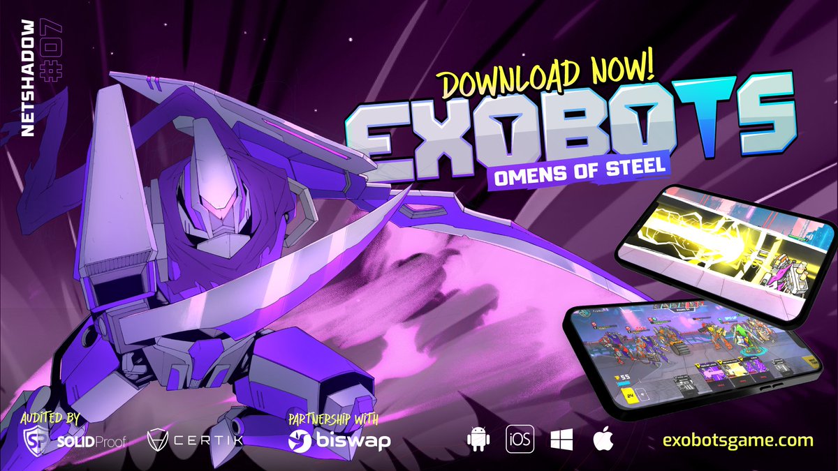 Face your friends in a battle for the Exonite. Play your cards and enjoy an epic game combat 🤖🔥 Download and enjoy Exobots now! 🦾 Available in: PlayStore (Android): bit.ly/3Ziaheg AppStore (iOS/macOS): bit.ly/45TD37g Windows: bit.ly/45KTSkV