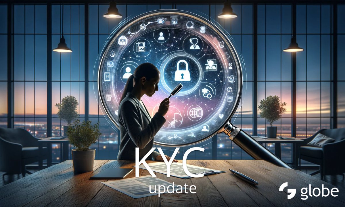 Know-Your-Customer (KYC) on globe is now more transparent, easier and faster to use Many traders will need to update their details if they have not done so recently Find out more at globe.exchange/trade/account/…