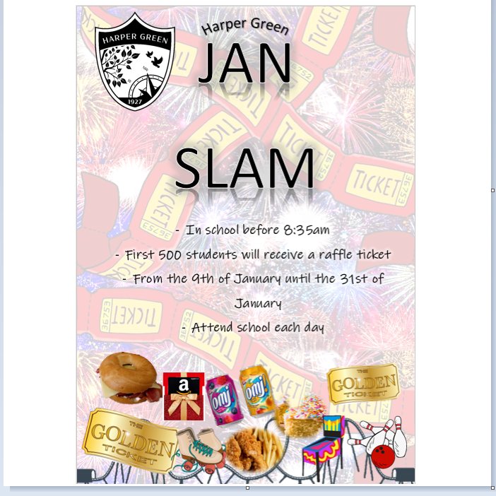 Year 8 are ready for another week of success here at Harper Green.
Its Monday which means another exciting week of Jan Slam, lots of opportunities to win  amazing prizes for being one of the first 500 in the gate. Winners are announced daily!  <a href="/HarperGreen/">Harper Green School</a> #WeAreHarper