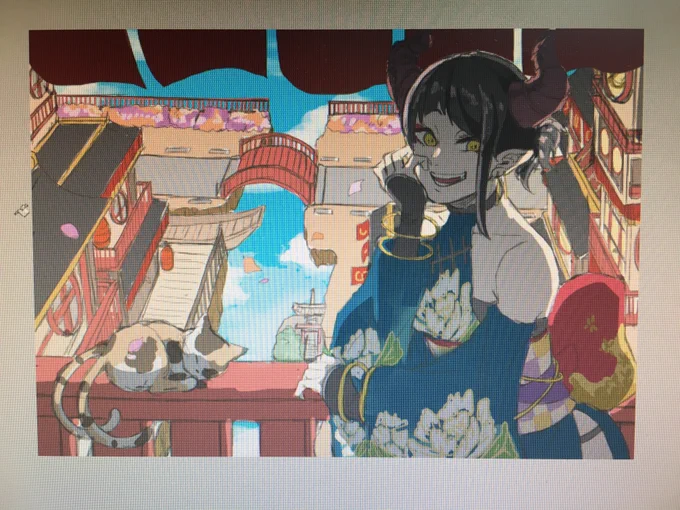 学生の時の絵だってそれなりに可愛いですよ……………趣味が一貫しすぎてる……………………リメイクしたいなぁ 