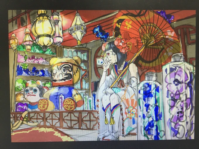 学生の時の絵だってそれなりに可愛いですよ……………趣味が一貫しすぎてる……………………リメイクしたいなぁ 
