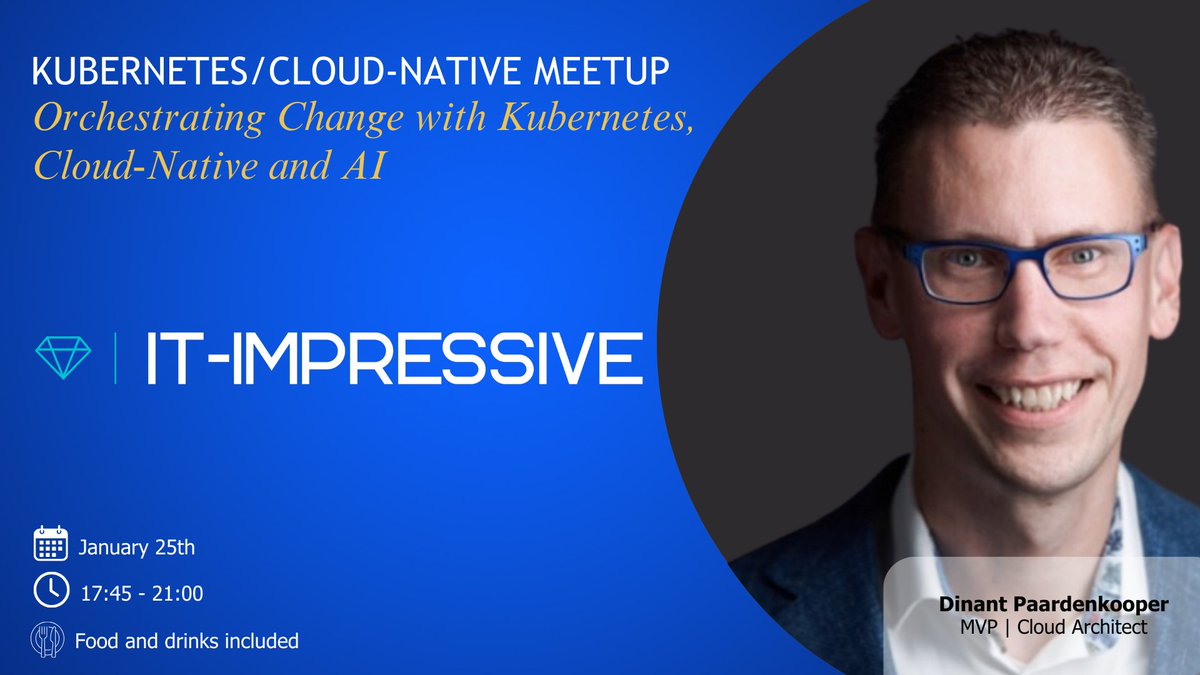 🚀 Exciting Announcement! Delighted to introduce our third and final panelist for the upcoming Dutch Kubernetes/Cloud-Native Meetup on January 25th: Dinant Paardenkooper!

🔗 eu1.hubs.ly/H06--Vj0

#CloudNative #Kubernetes #Azure #ThoughtLeader #meetup #ITInnovation #DevOps