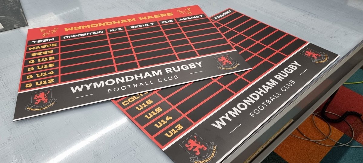 imprint_signs's tweet image. We'll be cheering on the @wymondhamwasps now their match boards are looking so fine! 🐝 🏉

#businesssignage #exteriorsignage #interiorsignage #imprint #norwich
