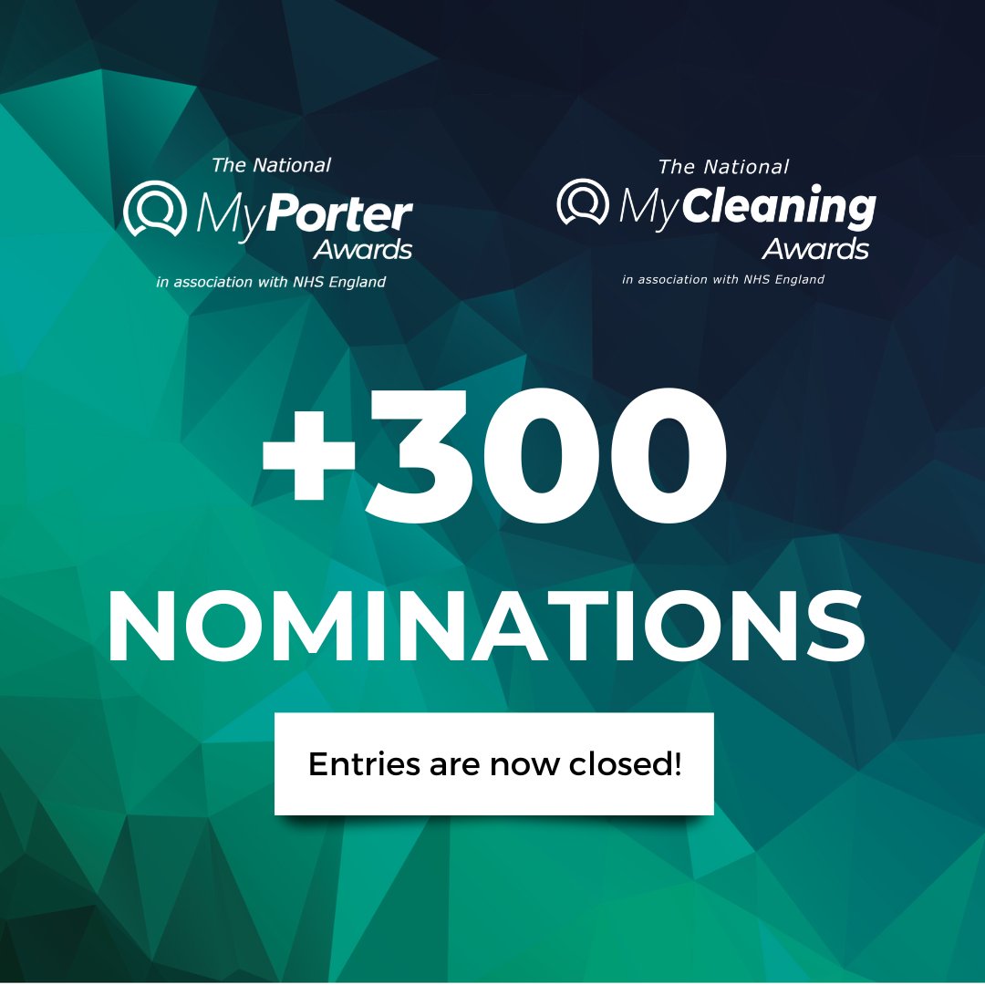 We've received over 300 nominations and have now sent it to the judges for deliberation featuring @EmmaBro69944322, @hcashells and Tim Radcliffe. Be first to know who have been shortlisted by following our page! #MyPorterAwards #MyCleaningAwards #HealthcareHeroes