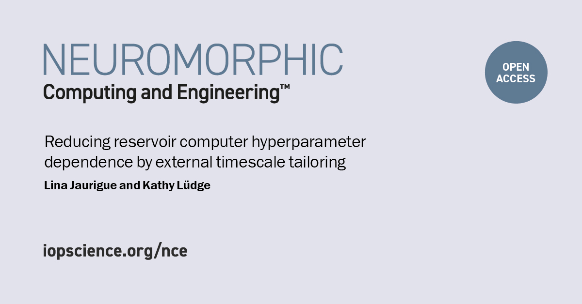 IOPneuromorphic's tweet photo. Part of https://t.co/HTWnDEFeUH, this paper from Lina Jaurigue and Kathy Lüdge (@TU_Ilmenau) shows that including task-specific timescales can significantly improve the performance of a reservoir computer for time series prediction task.

See what else at https://t.co/uwKql9MZj9 https://t.co/iZlQ7ocPeB