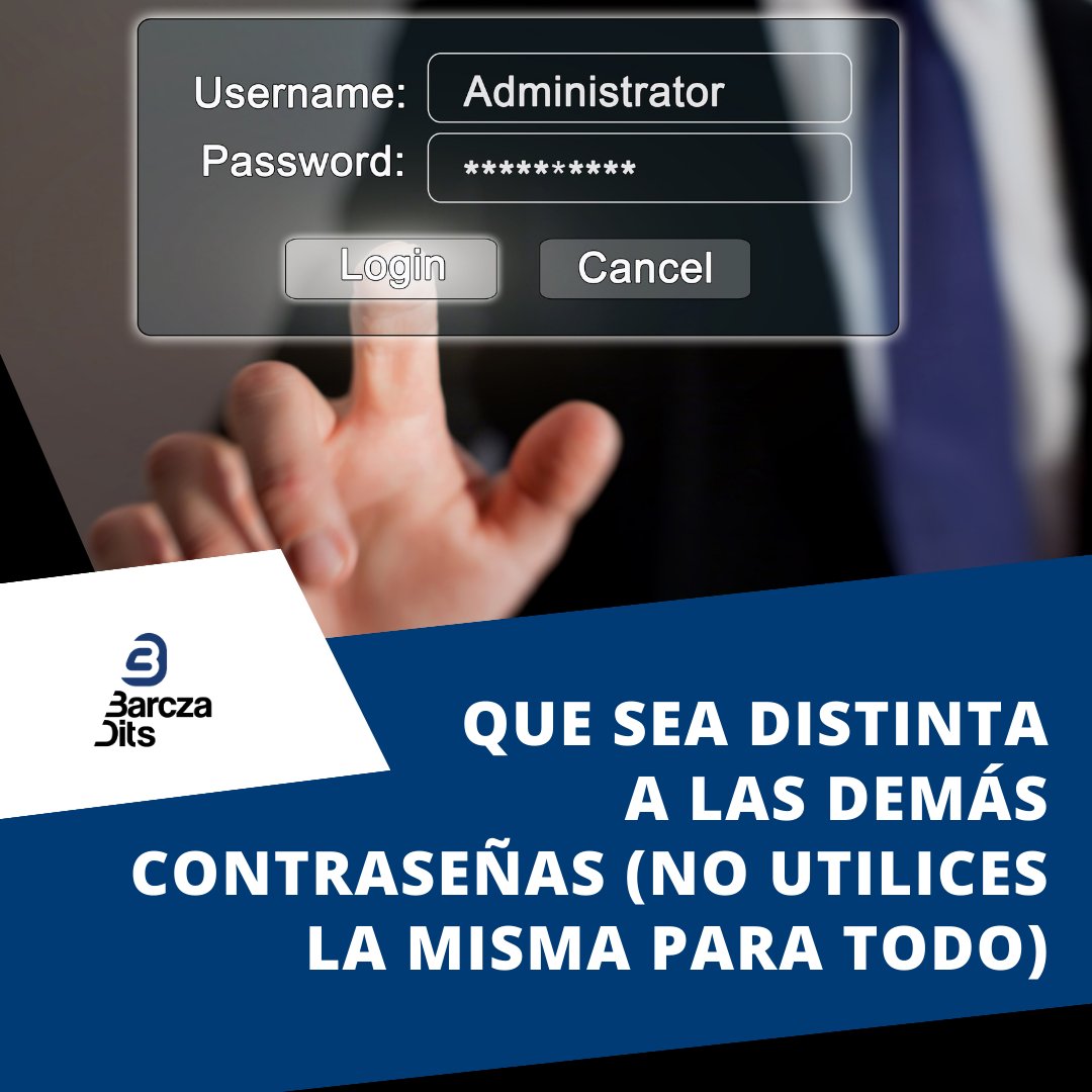 SegurosBarczaDi's tweet photo. La contraseña perfecta no existe, pero en Barcza Dits te enseñamos cómo no ponérselo fácil a los ciberdelincuentes. ¡Ojo a los consejos! 👀
¿Es el nombre de tu mascota y tu fecha de nacimiento una buena idea? Descúbrelo. 😉👇 https://t.co/d2LxRdz6oQ