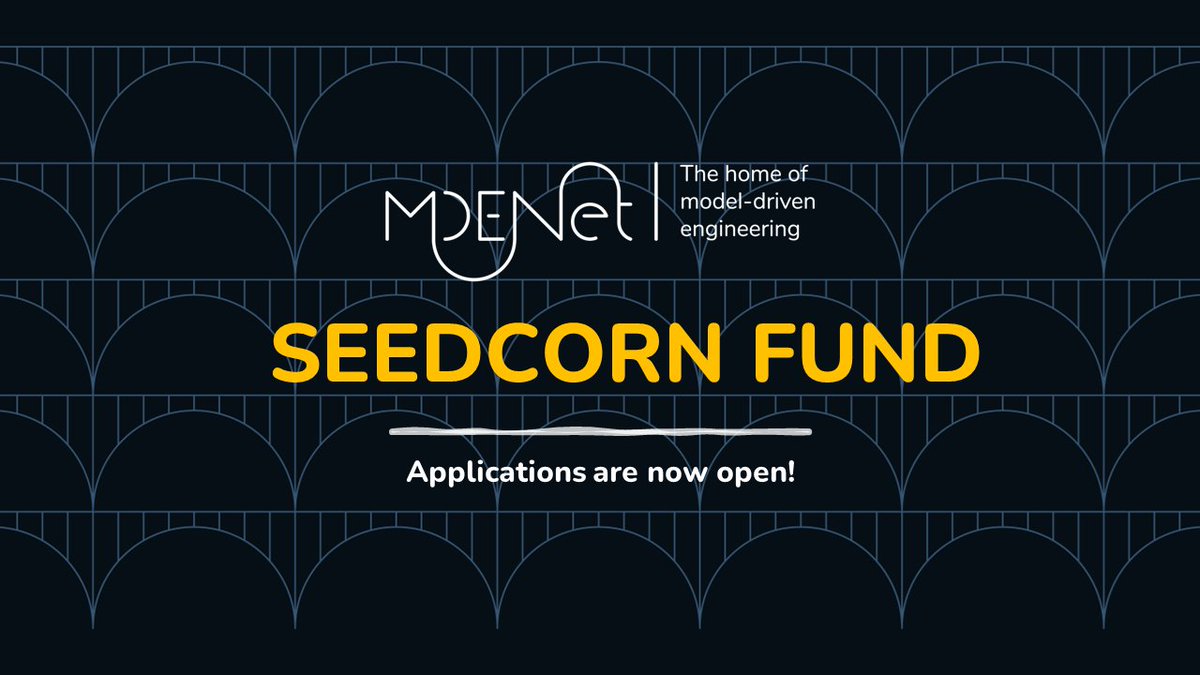 Seedcorn funding at MDENet is open again. Apply and see your project blossom. 

If you know someone who has an idea for a collaboration driven by the software industry or by stakeholders that could benefit from MDE, refer them here: community.mde-network.org/posts/17180841
