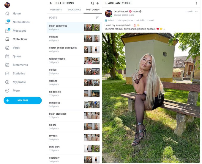 Do you know, which "post label" has the highest count on my OnlyFans page❓  Actually, I have more than<a href="/tag/novaprofilovafotka"class="tags"><span>#novaprofilovafotka</span></a>