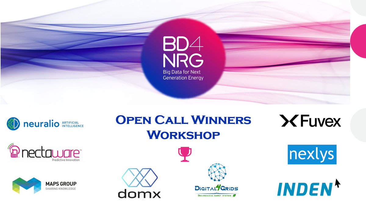 BD4NRG (@bd4nrg) on Twitter photo ๐ #BD4NRG supported 8 SMEs that implemented innovative solutions & prototypes while through this initiative expanding the portfolio of solutions offered by its pilots๐ฅ ๐ช
๐ง Do you want to learn more โ๏ธ
โCheck the BD4NRG Final Open Call Workshop ๐ฝ๏ธ ๐ bd4nrg.eu/news-events/neโฆ ๐ #BD4NRG supported 8 SMEs that implemented innovative solutions & prototypes while through this initiative expanding the portfolio of solutions offered by its pilots๐ฅ ๐ช
๐ง Do you want to learn more โ๏ธ
โCheck the BD4NRG Final Open Call Workshop ๐ฝ๏ธ ๐ bd4nrg.eu/news-events/neโฆ