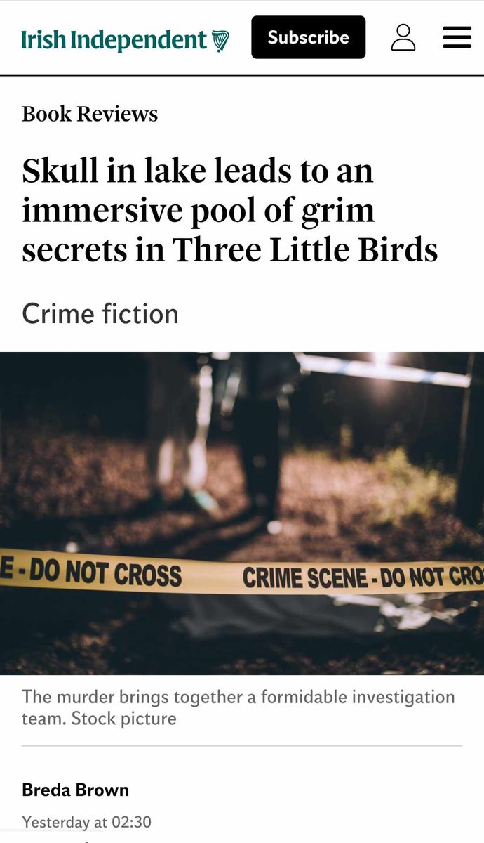 It's been so exciting seeing these wonderful mentions of #ThreeLittleBirds across the media the last few days Tx so much🙏 @IrishTimesBooks @IEArtsCulture @RTE_Culture @Independent_ie Click here to order your copy now (FREE delivery Ireland & UK)📖 easons.com/three-little-b…...