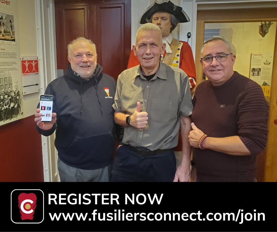 If you are a serving regular or reserve Fusilier, a Fusilier veteran, a family member of a Fusilier past and present, or a Fusilier Cadet Adult Volunteer you can download the Fusiliers Connect App here:

fusiliersconnect.com/join

#Fusiliersconnect #fusilierfamily #OAFAAF #joinus