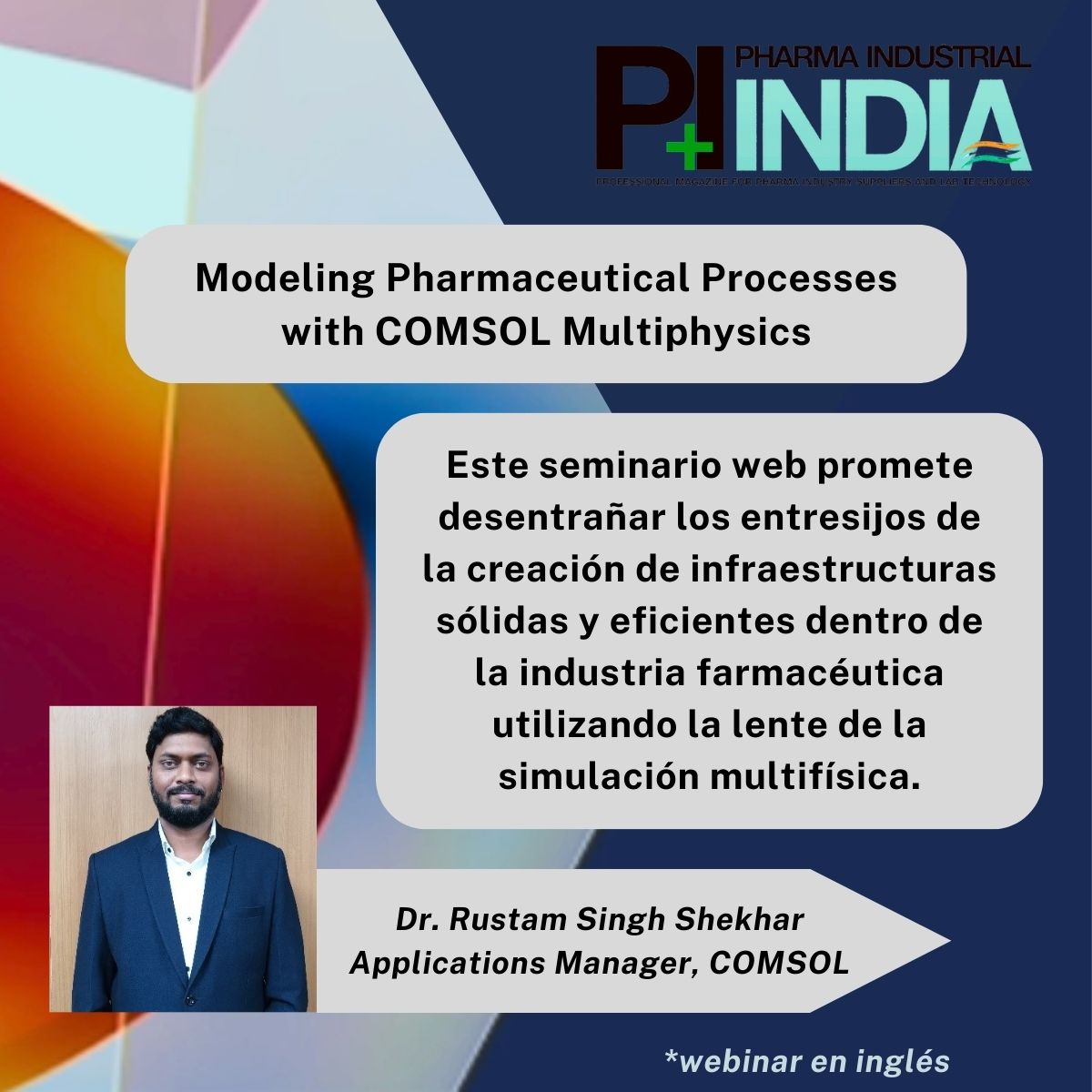 Únete al webinar dedicado al modelado de productos farmacéuticos💻🔬

Este seminario promete desentrañar los entresijos de la creación de infraestructuras sólidas y eficientes utilizando la lente de la simulación multifísica💡🌐

➡ omnimedia-events.com
