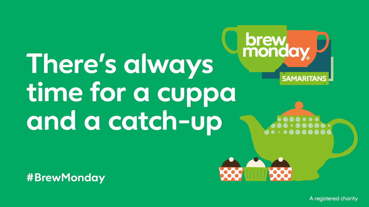 Bayliss_Cooke's tweet photo. We support the @samaritans with #BrewMonday 🍵
Have a cup of tea ☕️ & most #importantly, sit down & have a chat. 🗣️
There's always ⏰ for a cuppa! ☕
Thanks to the @samaritans for #sharing such valuable advice.☕
#HenshallsHelps 🙌
#MentalHealthMatters 💚
#BlueMonday 💙 https://t.co/XPOXpRJiCp