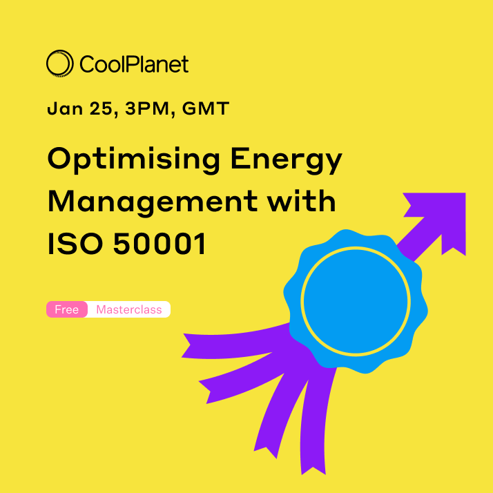 Coolplanet_io's tweet image. Join us for our next masterclass, "Optimizing Energy Management with ISO 50001. Discover how to implement an Energy Management System (EnMS) and save energy and costs systematically 👉hubs.la/Q02ghq7X0

#energymanagementsystem #EnMS #energymanagement