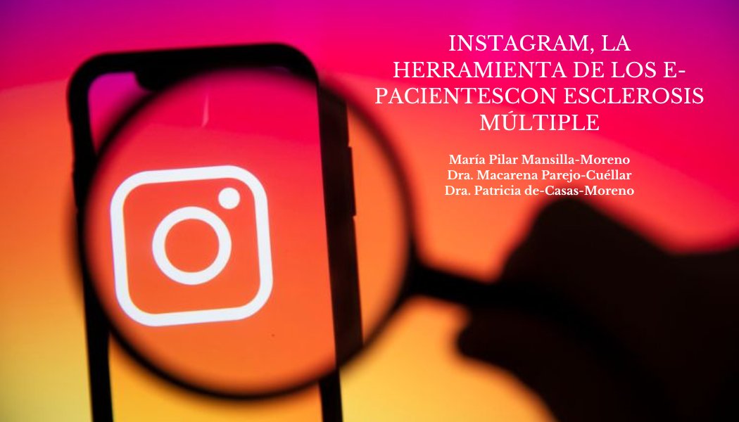 ⚠️Nuevo artículo publicado📝 “Instagram, la herramienta de los e-pacientes con esclerosis múltiple” en <a href="/IndexComu/">Revista index.comunicación</a> con la colaboración de Pilar Mansilla-Moreno y <a href="/ParejoMacarena/">Macarena Parejo</a> 

📝🪩 Versión en inglés: bitly.ws/39PHX