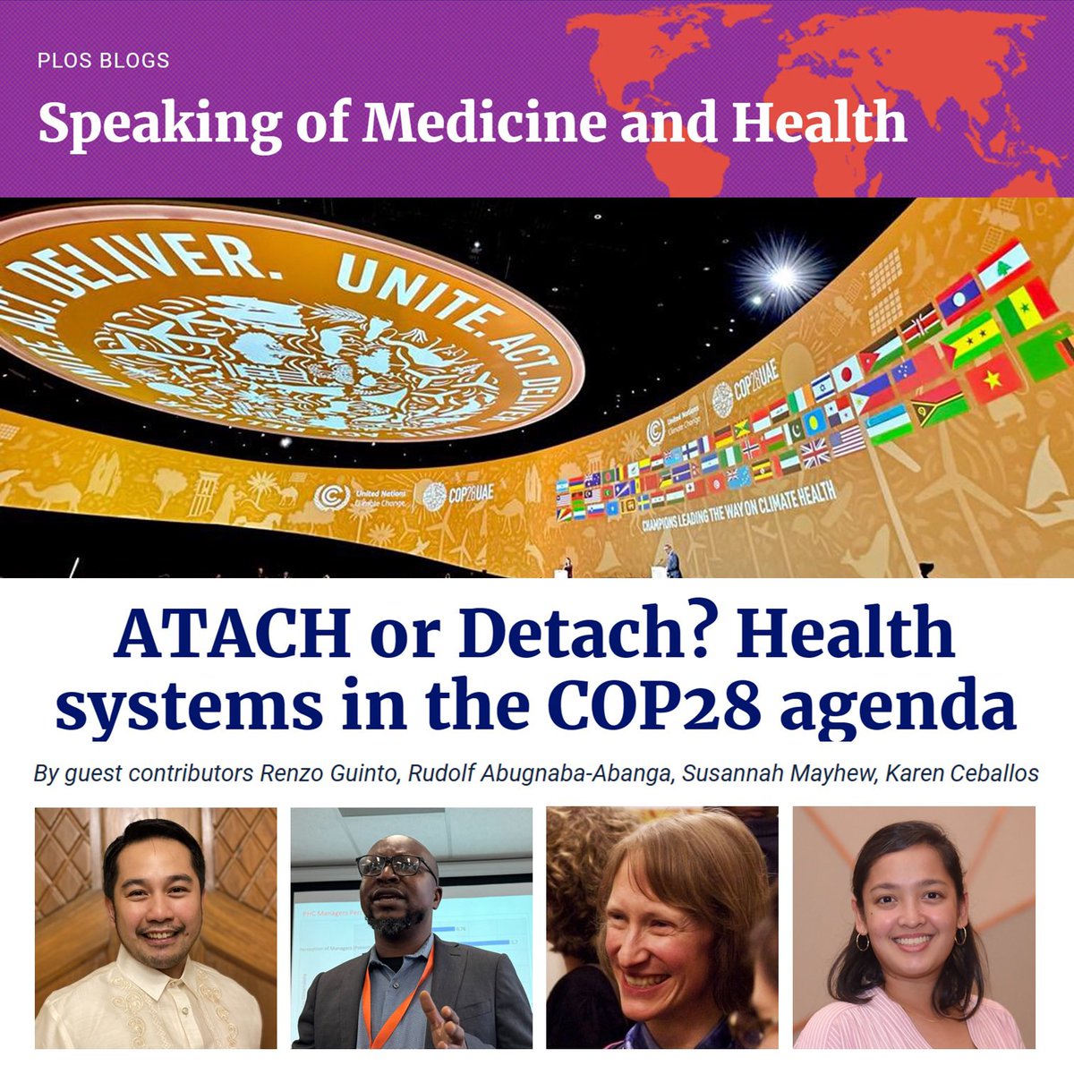 Renzo Guinto (@renzoguinto) on Twitter photo Happy New Year!
We co-leads of Health Systems Global’s <a href="/H_S_Global/">Health Systems Global</a> TWG on climate-resilient & sustainable health systems reflect on #COP28 and recommend next steps for #HealthSystems to remain “attached” to the climate agenda
Read here from <a href="/PLOSGPH/">PLOS Global Public Health</a>: speakingofmedicine.plos.org/2024/01/10/ata… Happy New Year!
We co-leads of Health Systems Global’s <a href="/H_S_Global/">Health Systems Global</a> TWG on climate-resilient & sustainable health systems reflect on #COP28 and recommend next steps for #HealthSystems to remain “attached” to the climate agenda
Read here from <a href="/PLOSGPH/">PLOS Global Public Health</a>: speakingofmedicine.plos.org/2024/01/10/ata…