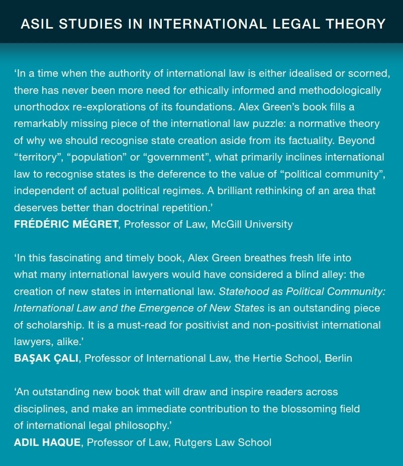 GlexAreen's tweet photo. So many people helped make this book a reality. In addition to my supervisors, @RizMokal and @MPaparinskis, am particularly grateful to have received such glowing endorsements from the wonderful @AdHaque110 @calibasak and @FredericMegret. https://t.co/ppLRtekPXI