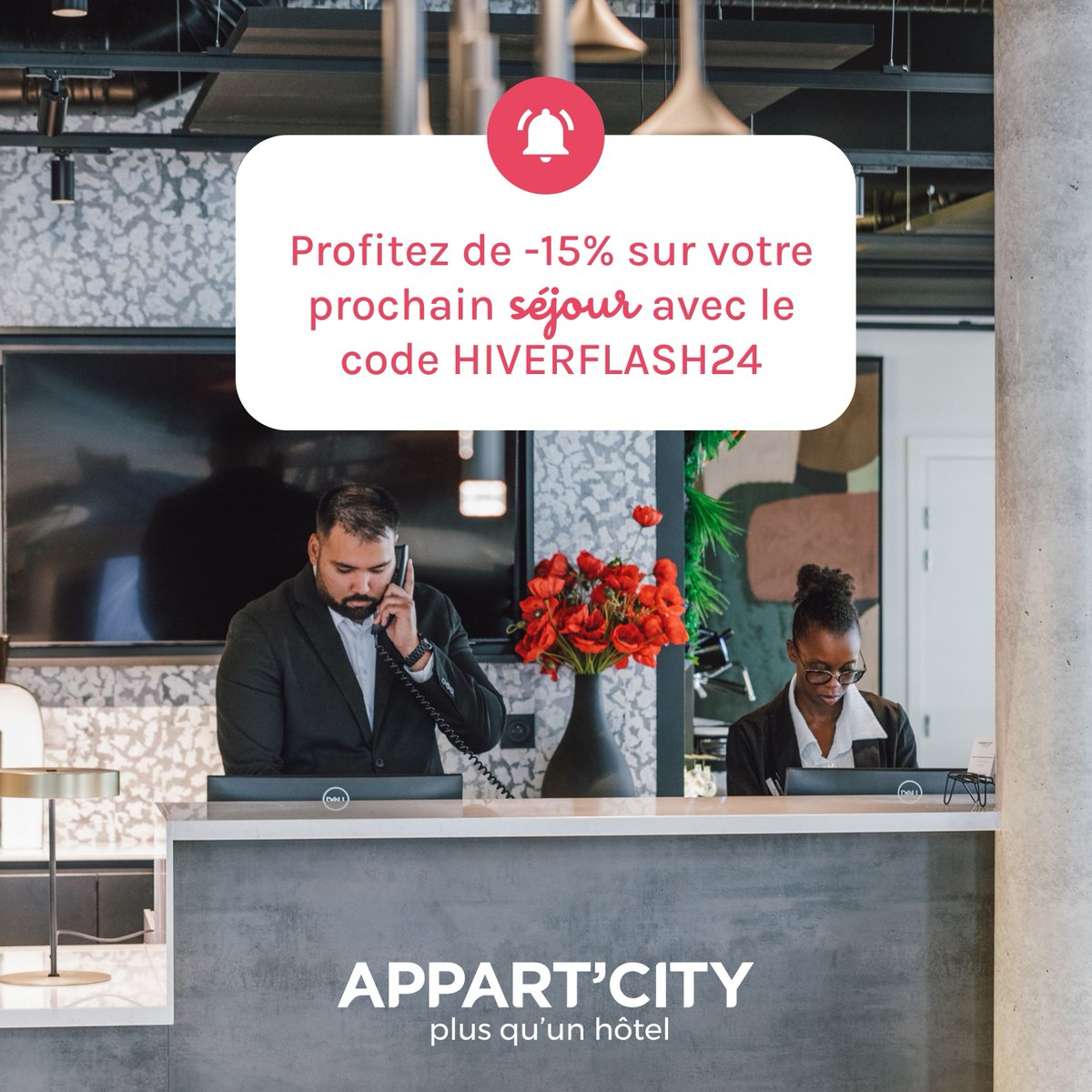 Voici une notification anti #BlueMonday ! 📷
Réservez votre séjour directement sur appartcity.com/fr/offres-prom…

#promo #offrepromo #promotion